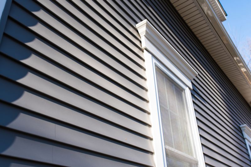 Close-up of Vinyl Siding Sealed Properly